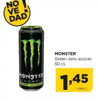 Alimerka MONSTER Green zero azúcar, 50 cl. oferta