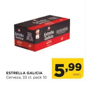Alimerka ESTRELLA GALICIA Cerveza, 33 cl. pack 10 oferta