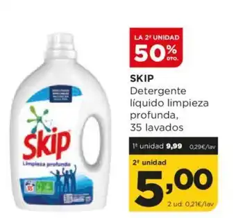 Alimerka SKIP Detergente líquido limpieza profunda, 35 lavados oferta
