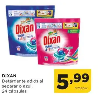 Alimerka DIXAN Detergente adiós al separar o azul, 24 cápsulas oferta