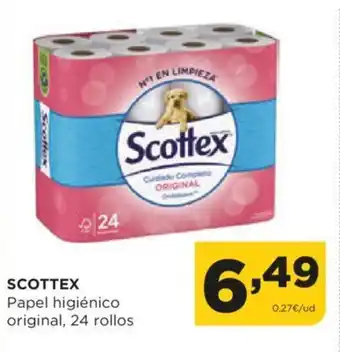 Alimerka SCOTTEX Papel higiénico original, 24 rollos oferta