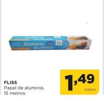 Alimerka FLISS Papel de aluminio, 15 metros oferta