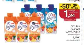 Supermercados El Jamón Bifrutas Pascual oferta