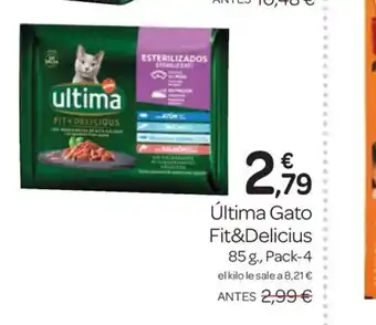 Supermercados El Jamón Última Gato Fit&Delicius oferta