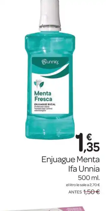 Supermercados El Jamón Enjuague Menta Ifa Unnia 500 ml. oferta
