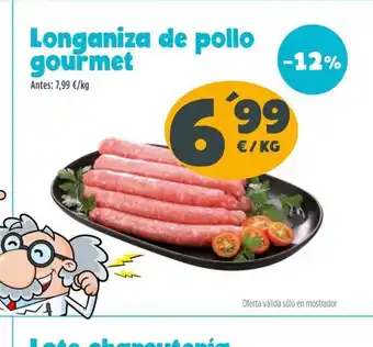 AhorraMas Longaniza de pollo gourmet oferta
