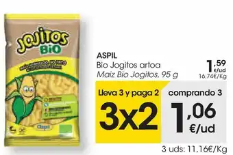 Eroski Jojitos bio aperitivo de maíz ecológico oferta