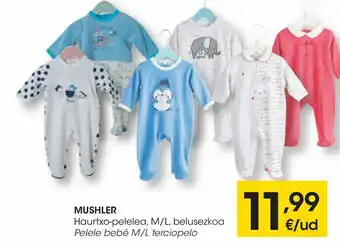 Eroski Pelele bebé m/l terciopelo oferta