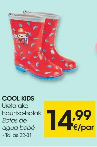 Eroski Cool kids botas de agua bebé oferta