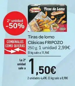 Covap Tiras de lomo clásicas fripozo, 250 g oferta