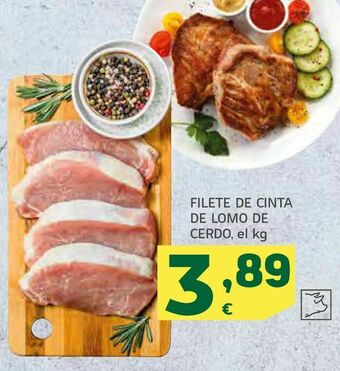 HiperDino Filete de cinta de lomo de cerdo oferta