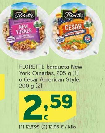 HiperDino Florette barqueta new york canarias o césar american style oferta
