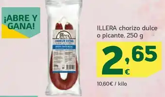 HiperDino Chorizo dulce o picante oferta