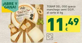 HiperDino Queso manchego semi oferta