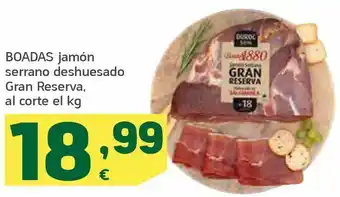 HiperDino Jamón serrano deshuesado gran reserva oferta