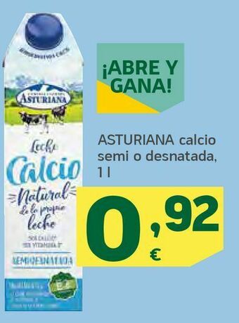 HiperDino Asturiana calcio semi o desnatada oferta