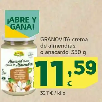HiperDino Crema de almendras o anacardo oferta
