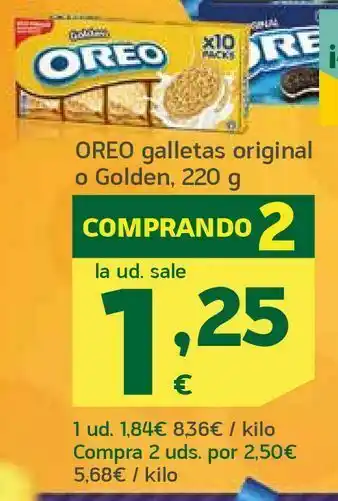 HiperDino Galletas originales o golden oferta