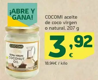 HiperDino Aceite de coco virgen o natural oferta