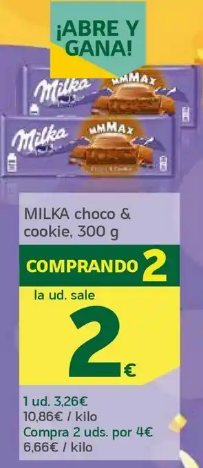 HiperDino Choco y cookie oferta