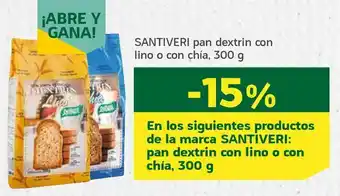 HiperDino Pan dextrin con lino o con chía oferta