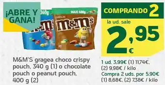 HiperDino Gragea choco crispy pouch o chocolate pouch o peanut pouch oferta
