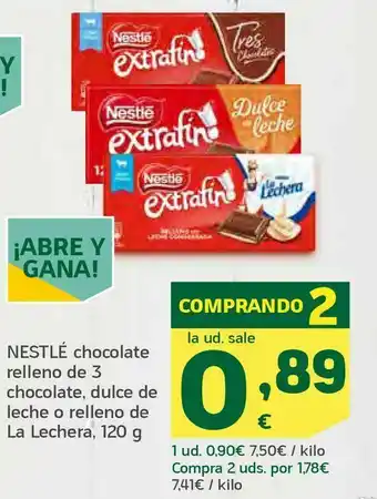 HiperDino Chocolate relleno oferta