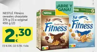 HiperDino Fitness cereales chocolate o original oferta