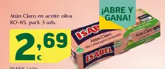 HiperDino Atún claro en aceite de oliva oferta