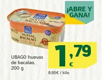 HiperDino Huevas de bacalao oferta