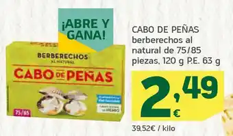 HiperDino Berberechos al natural oferta