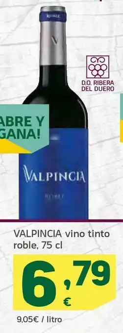 HiperDino Vino tinto roble oferta