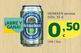 HiperDino Cerveza heineken oferta