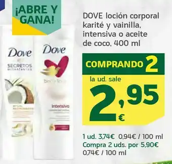 HiperDino Loción corporal oferta