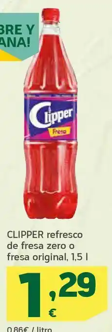 HiperDino Refresco de fresa zero o fresa original oferta