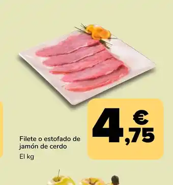 Supeco Filete o estofado de jamón de cerdo oferta