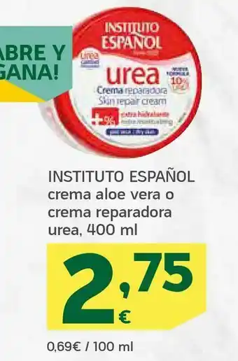 HiperDino Crema aloe vera o crema reparadora urea oferta