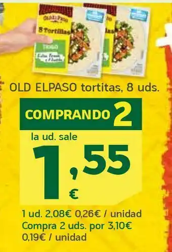 HiperDino Tortitas old el paso oferta