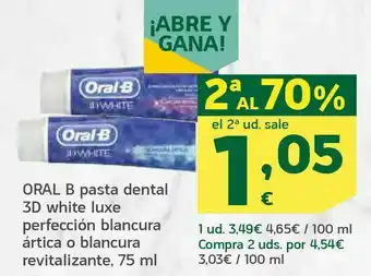 HiperDino Pasta dental 3d white luxe oferta