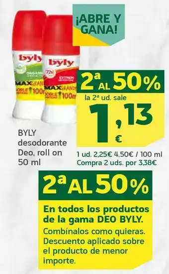 HiperDino Desodorante deo, roll on oferta