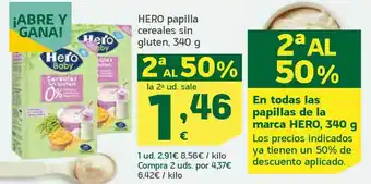 HiperDino Papilla cereales sin gluten oferta
