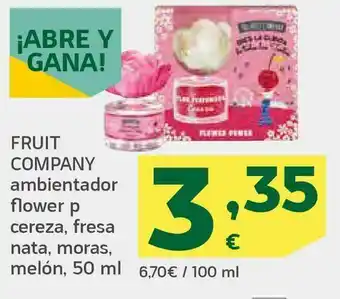 HiperDino Ambientador flower cereza, fresa, nata, moras, melón oferta