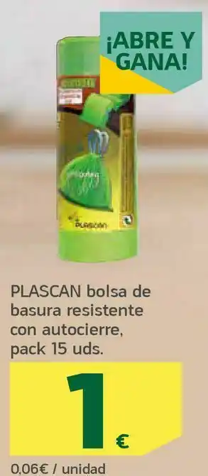 HiperDino Bolsa de basura resistente con autocierre oferta