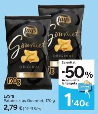 Caprabo LAY'S Patates xips Gourmet, 170 g oferta