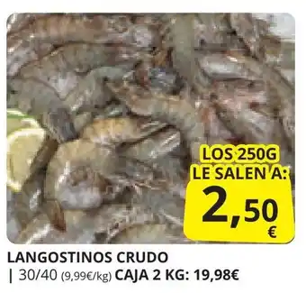 Supermercados MAS LANGOSTINOS CRUDO oferta