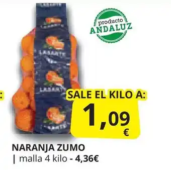 Supermercados MAS NARANJA ZUMO oferta