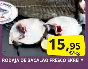 Supermercados MAS RODAJA DE BACALAO FRESCO SKREI * oferta