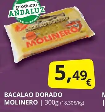 Supermercados MAS BACALAO DORADO MOLINERO oferta