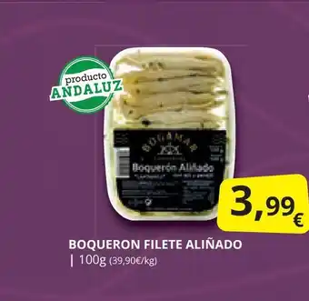 Supermercados MAS BOQUERON FILETE ALIÑADO oferta