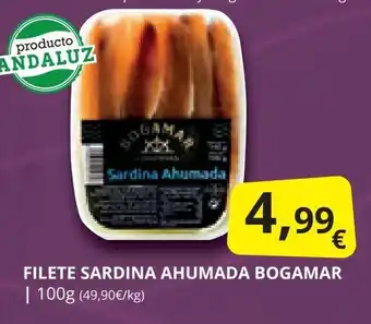 Supermercados MAS FILETE SARDINA AHUMADA BOGAMAR oferta